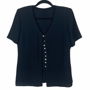 VINTAGE & One of  a Kind Short Sleeve Button Up